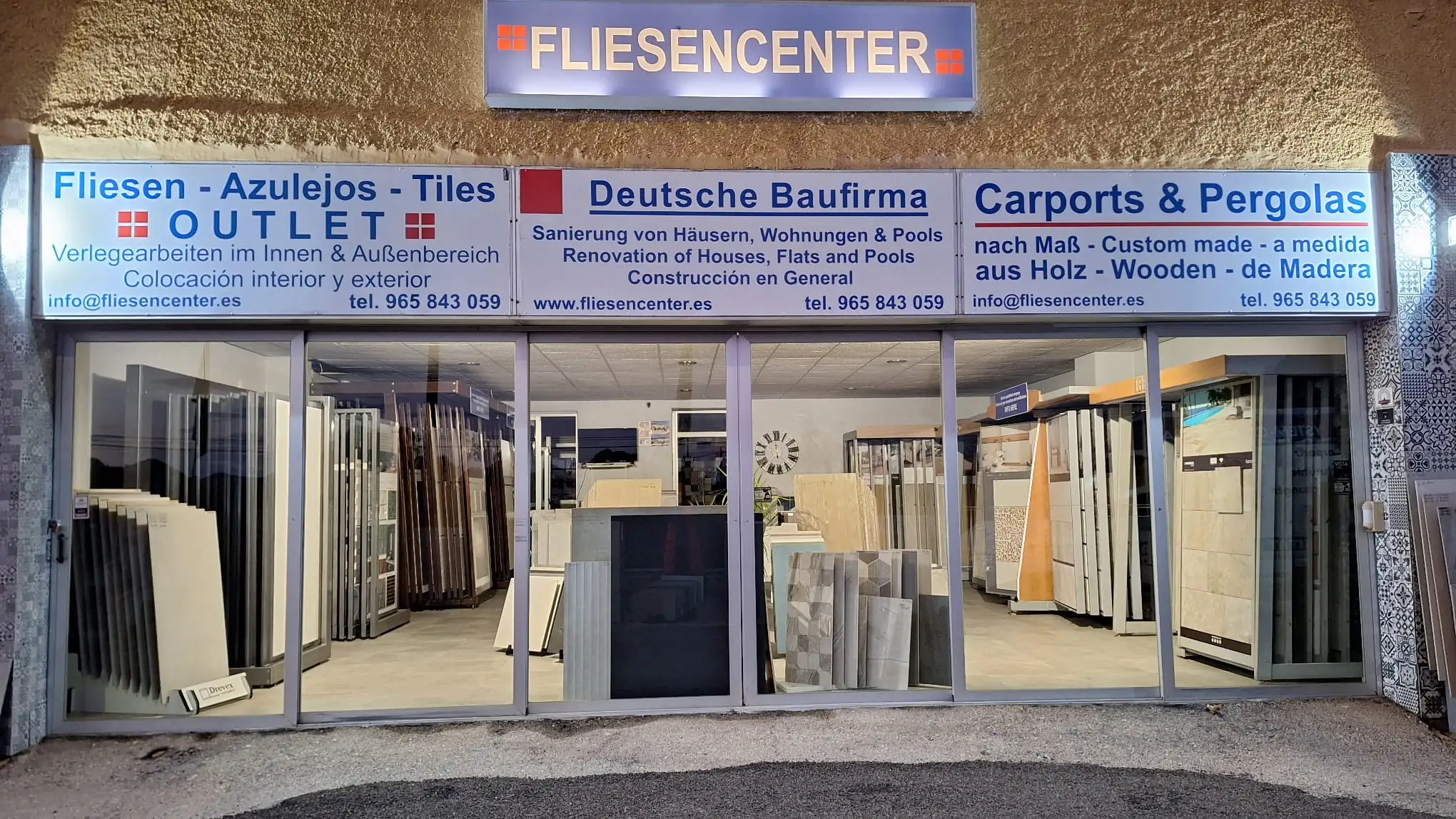Showroom de azulejos en Altea, Costa Blanca — Fliesencenter