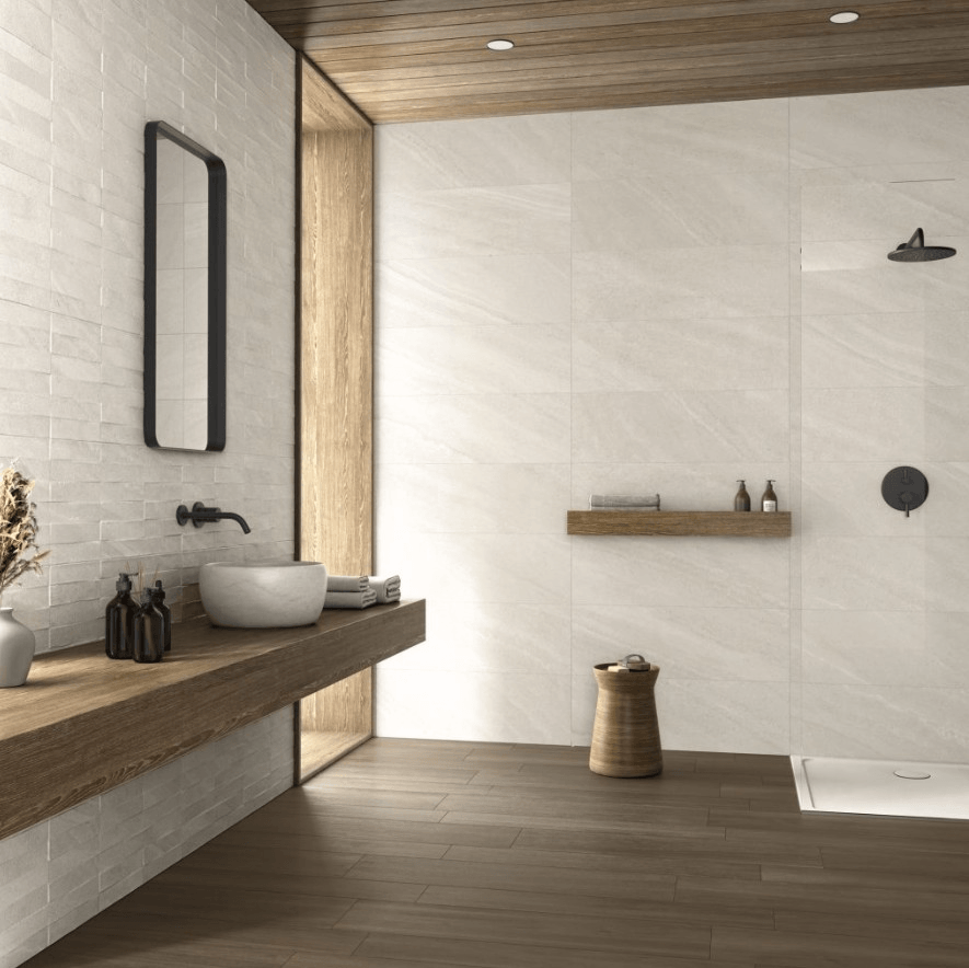 Completed tile installation project in Altea