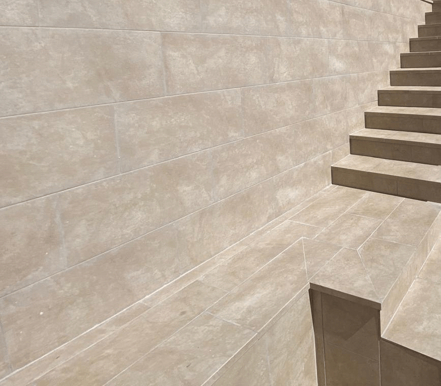 Large format tile installation in Calpe, Costa Blanca